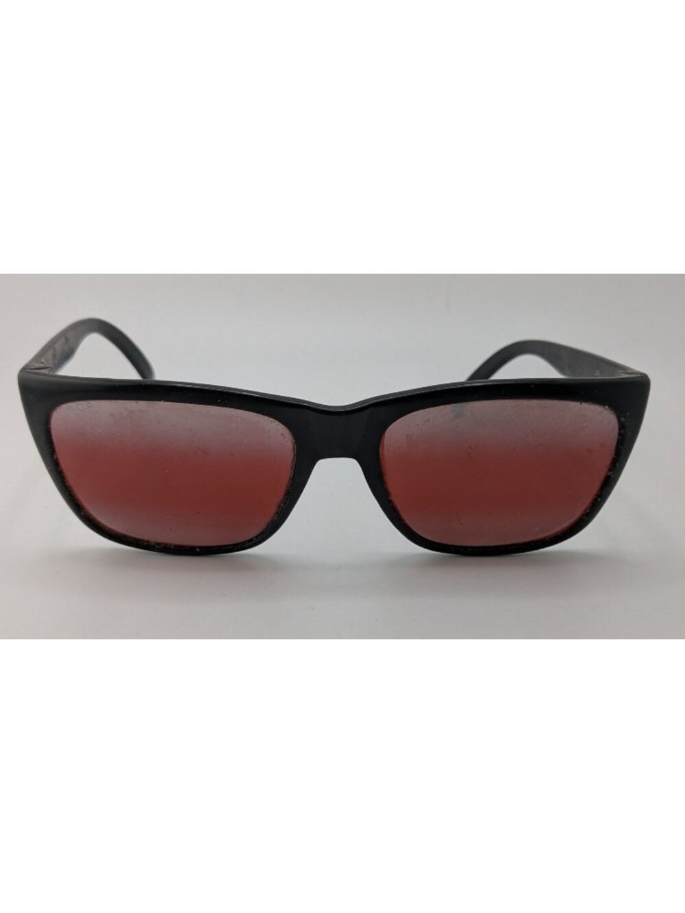 Vintage 80s Suncloud Sunglasses Made in Japan Black Red Geek Nerd Frames